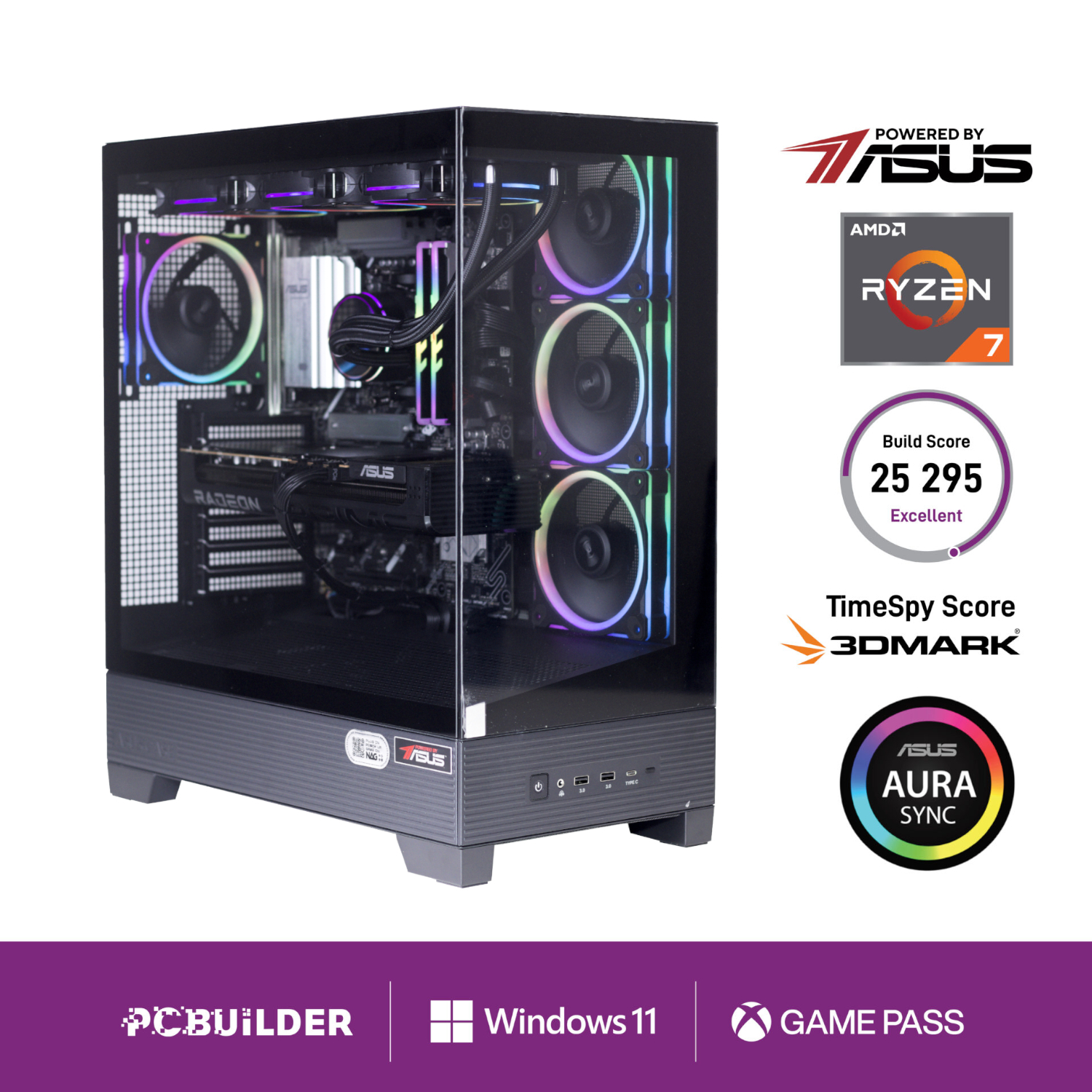 PCBuilder Ryzen 7 7800X3D MAXIMUS Windows 11 Gaming PC - PCBuilder